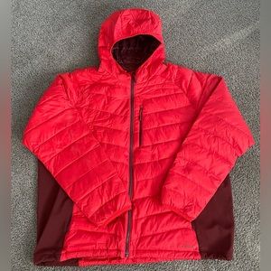 Lands' End Down Coat - Mens XXL Red - Insulation - 90% Down / 10% Feathers